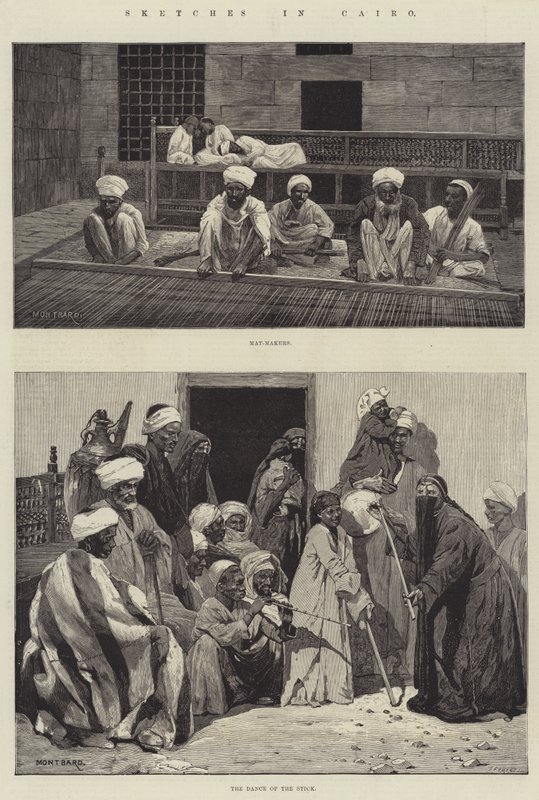 Esboços no Cairo de Charles Auguste Loye
