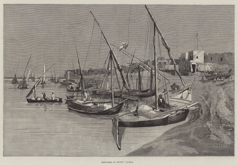 Esboços no Egito, Luxor de Charles Auguste Loye