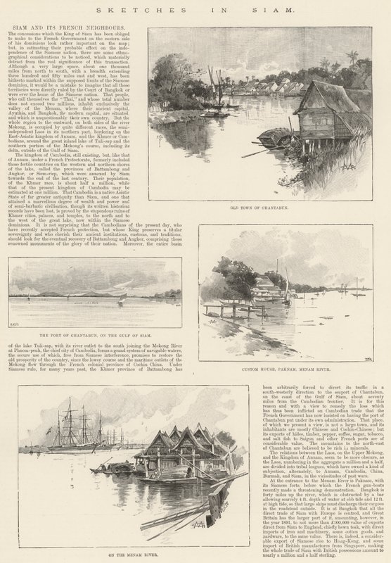 Esboços em Siam de Charles Auguste Loye