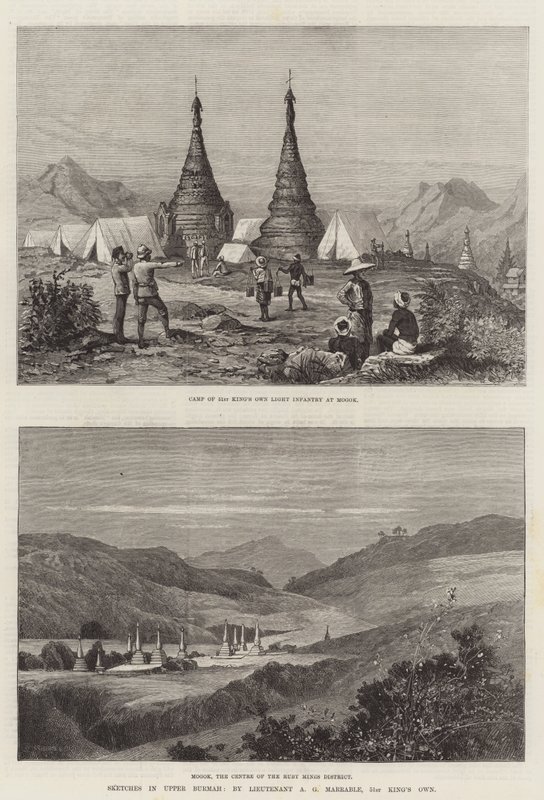 Esboços em Upper Burmah de Charles Auguste Loye