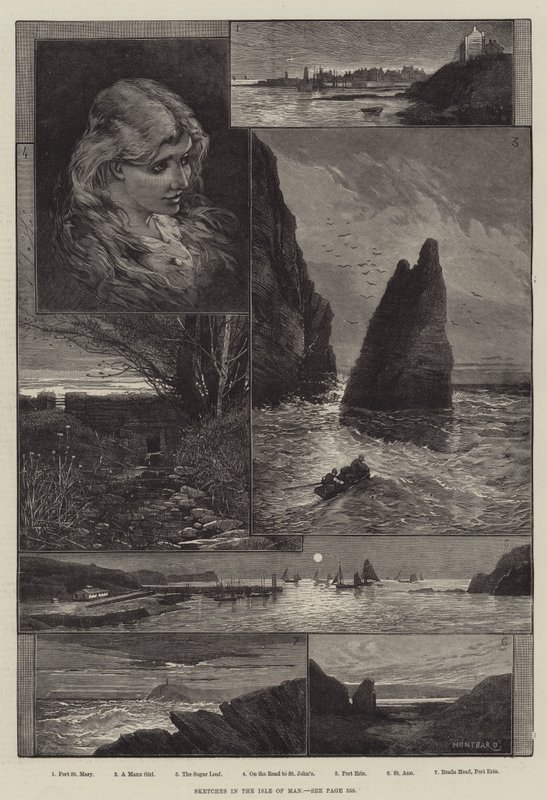 Esboços na Ilha de Man de Charles Auguste Loye