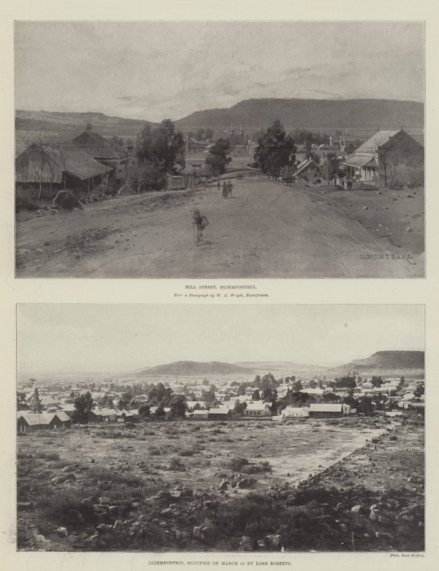 Esboços de Bloemfontein de Charles Auguste Loye