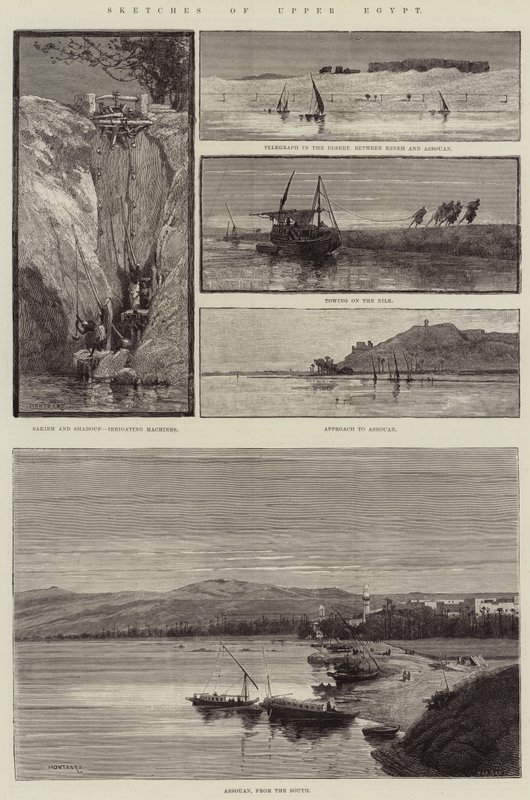 Esboços do Alto Egito de Charles Auguste Loye