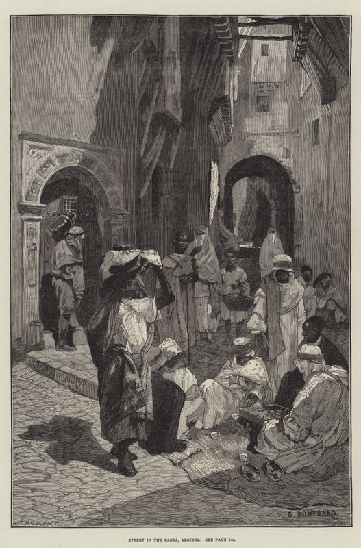 Rua na Casba, Argel de Charles Auguste Loye