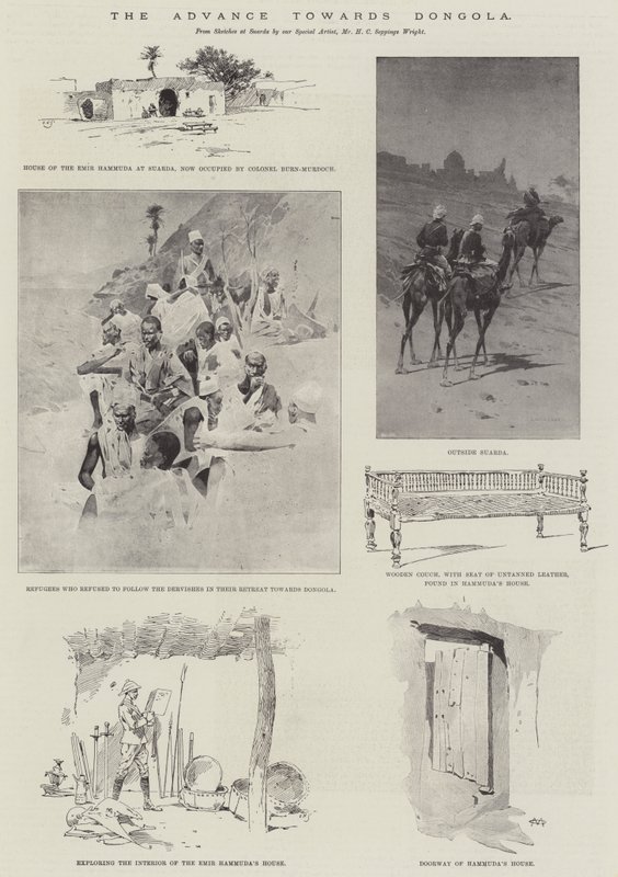 O avanço em direção a Dongola de Charles Auguste Loye
