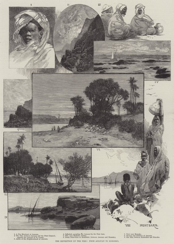 A Expedição ao Nilo, de Assouan a Korosko de Charles Auguste Loye