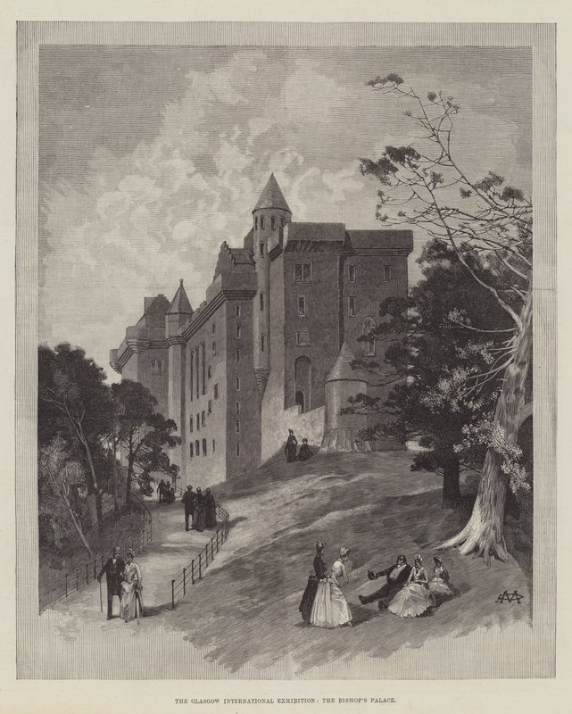A Exposição Internacional de Glasgow, o Palácio do Bispo de Charles Auguste Loye