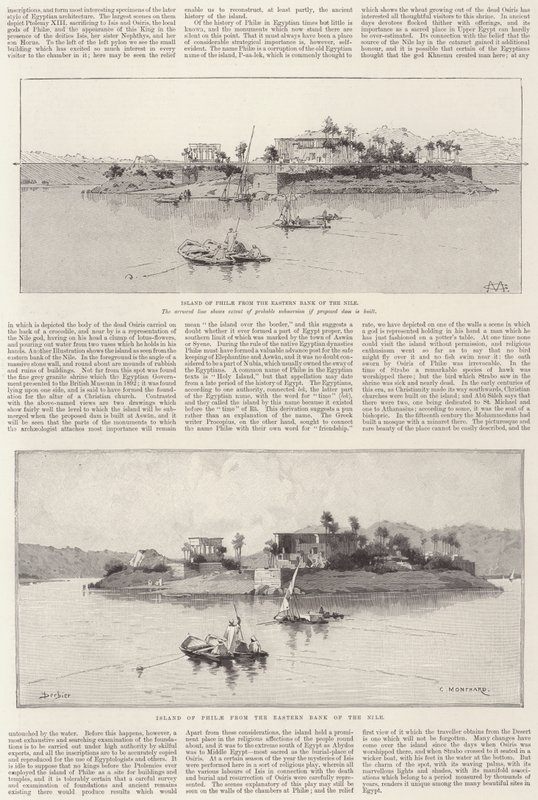 A ilha de philae de Charles Auguste Loye