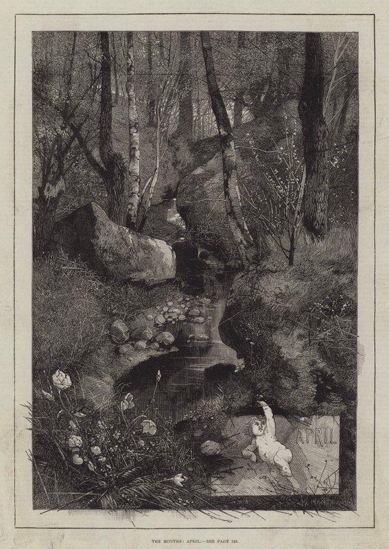 Os meses de abril de Charles Auguste Loye