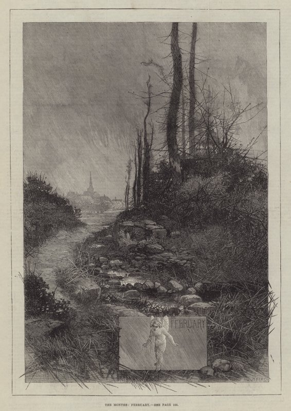 Os meses de fevereiro de Charles Auguste Loye