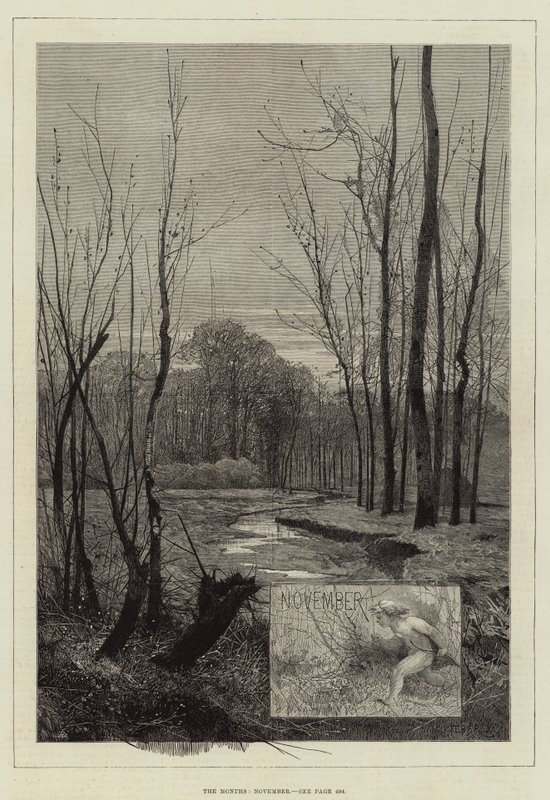 Os meses de novembro de Charles Auguste Loye