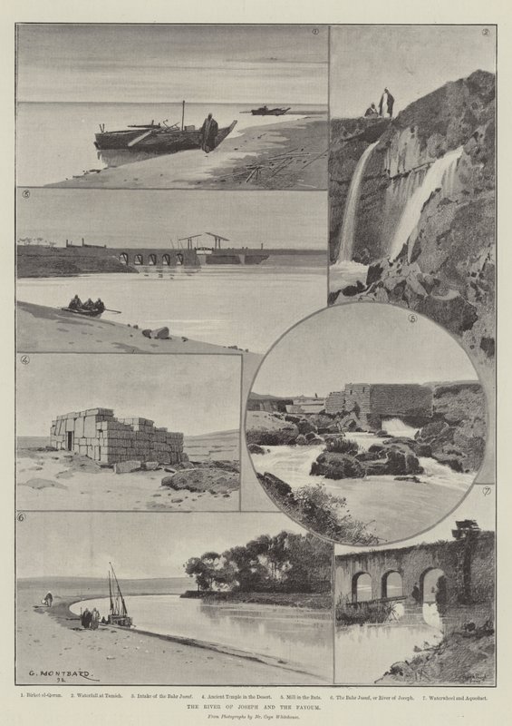 O rio de José e o Fayoum de Charles Auguste Loye
