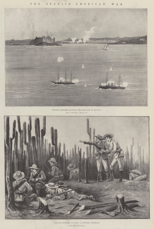A guerra hispano-americana de Charles Auguste Loye