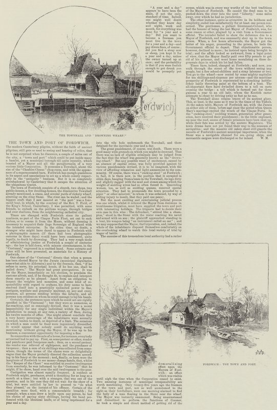 A cidade e porto de Fordwich de Charles Auguste Loye