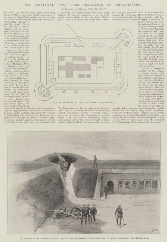 A Guerra do Transvaal, Armamentos Boer em Joanesburgo de Charles Auguste Loye
