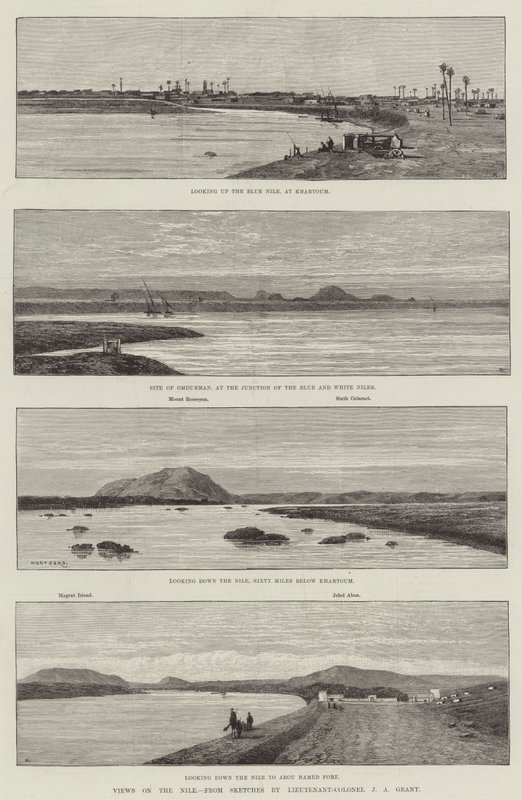 Vistas sobre o Nilo de Charles Auguste Loye