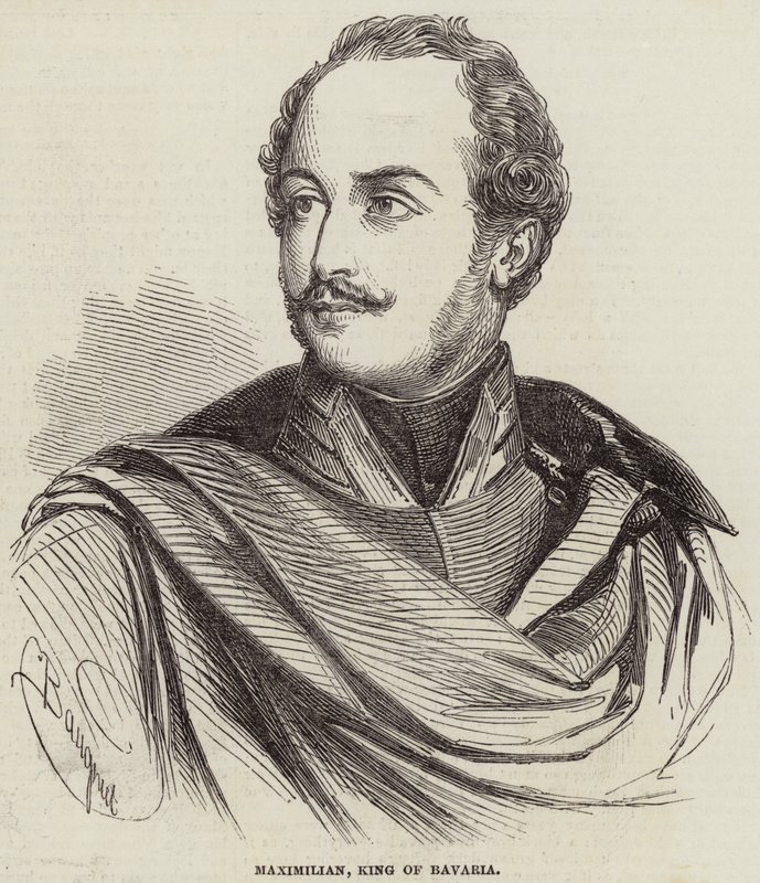 Maximiliano, rei da Baviera de Charles Baugniet