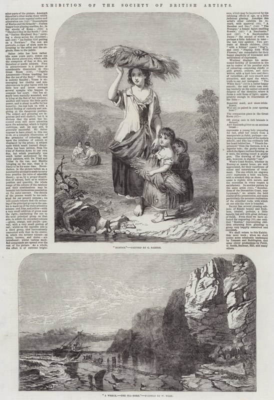Exposição da Sociedade de Artistas Britânicos de Charles Baxter