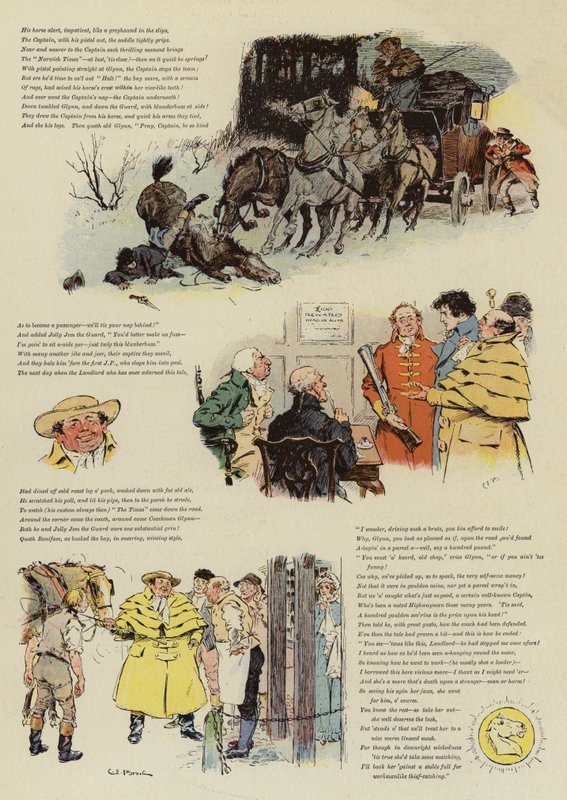 O bit Biter, um conto de dias de treinamento (chromolitho) de Charles Edmund Brock