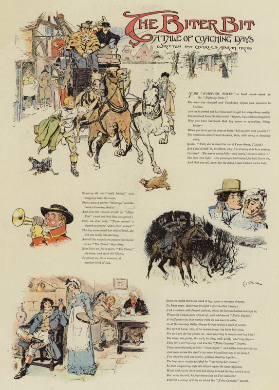 O bit Biter, um conto de dias de treinamento (chromolitho) de Charles Edmund Brock