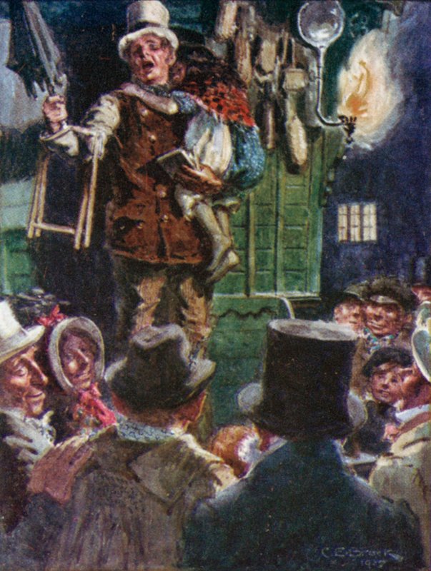Ilustração para Doctor Marigolds Prescription por Dickens de Charles Edmund after Brock