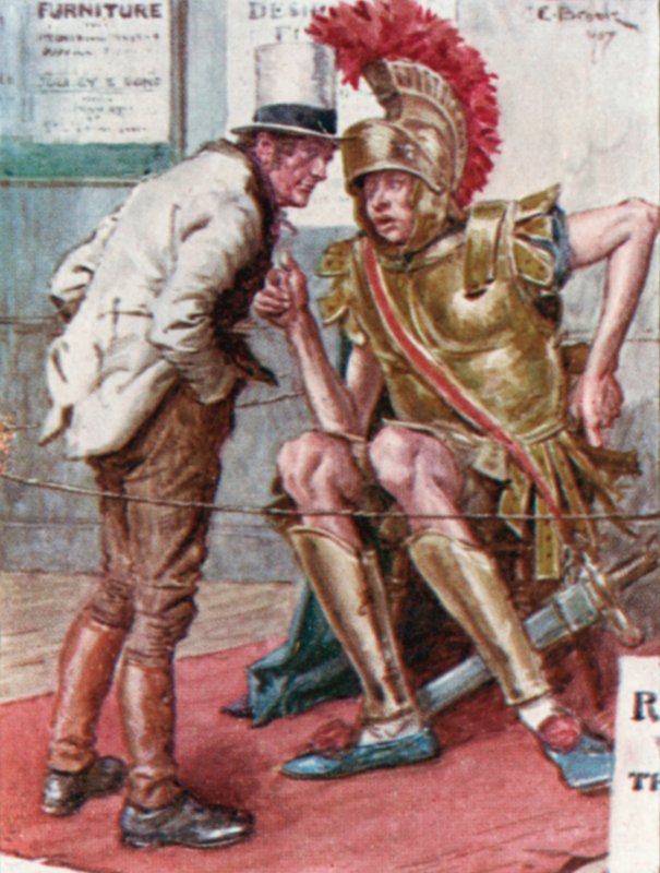 Ilustração para Doctor Marigolds Prescription por Dickens de Charles Edmund after Brock