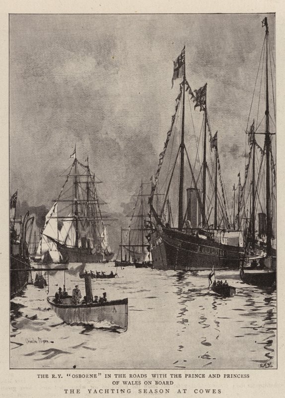 A temporada de iates em Cowes de Charles Edward Dixon