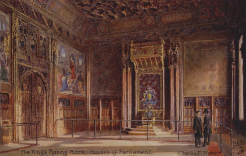 The Kings Robing Room de Charles Edwin Flower