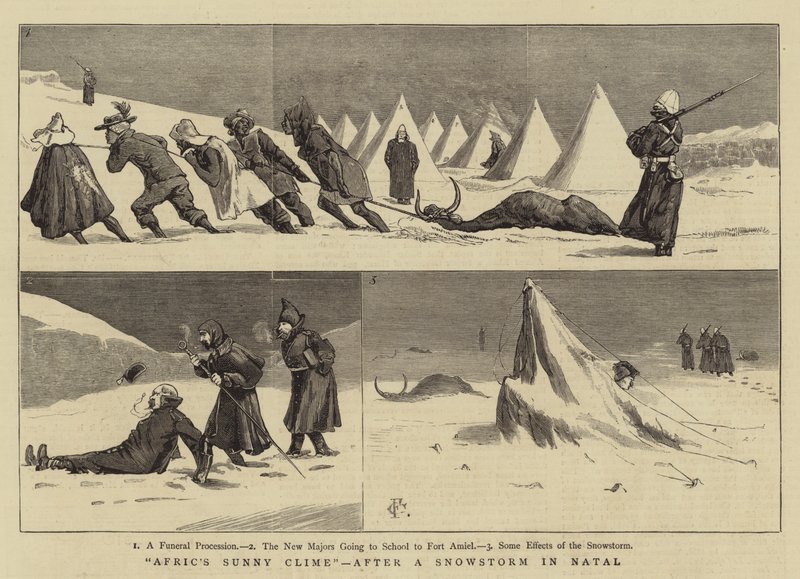 Afric&39;s Sunny Clime, depois de uma tempestade de neve em Natal de Charles Edwin Fripp