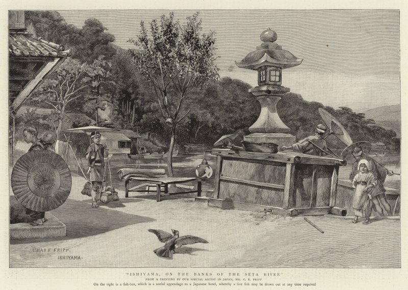 Ishiyama, nas margens do rio Seta de Charles Edwin Fripp