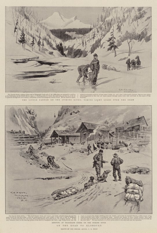 Na estrada para Klondyke de Charles Edwin Fripp