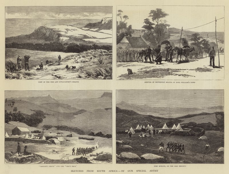 Esboços da África do Sul de Charles Edwin Fripp