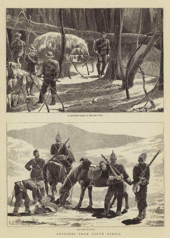 Esboços da África do Sul de Charles Edwin Fripp