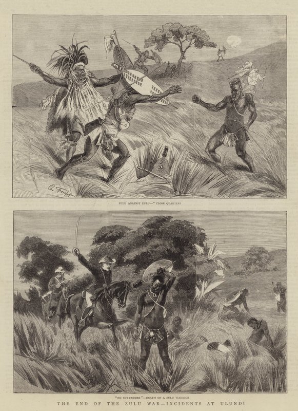 O Fim da Guerra Zulu, Incidentes em Ulundi de Charles Edwin Fripp