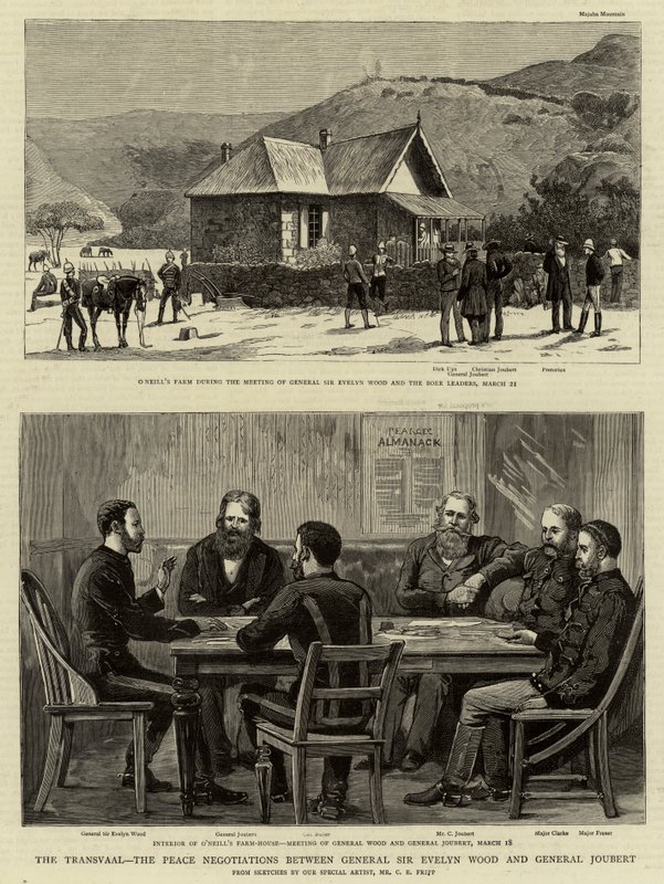 O Transvaal, as Negociações de Paz entre o General Sir Evelyn Wood e o General Joubert de Charles Edwin Fripp