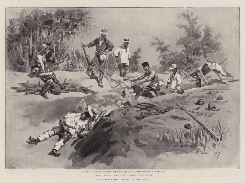 A guerra nas Filipinas de Charles Edwin Fripp