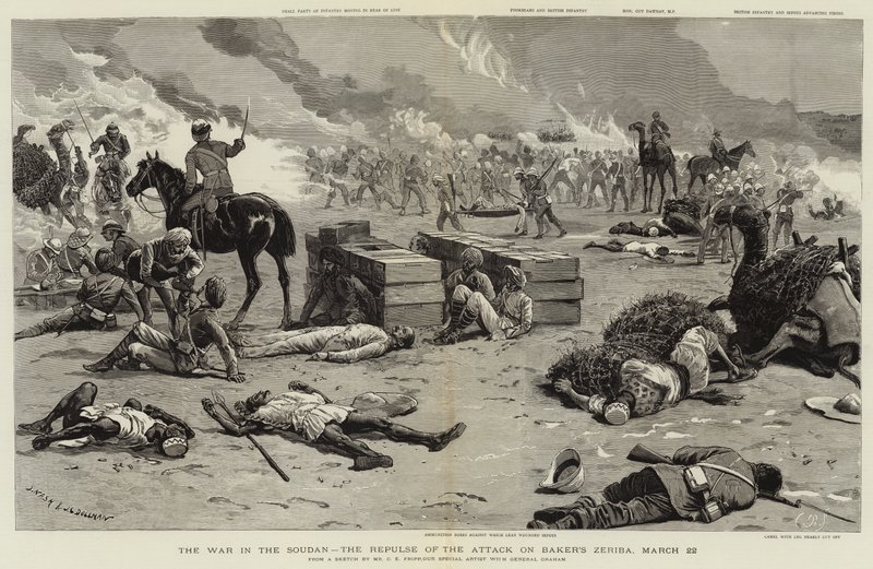 A Guerra no Sudão, a Repulsa do Ataque à Baker Zeriba, 22 de março de Charles Edwin Fripp