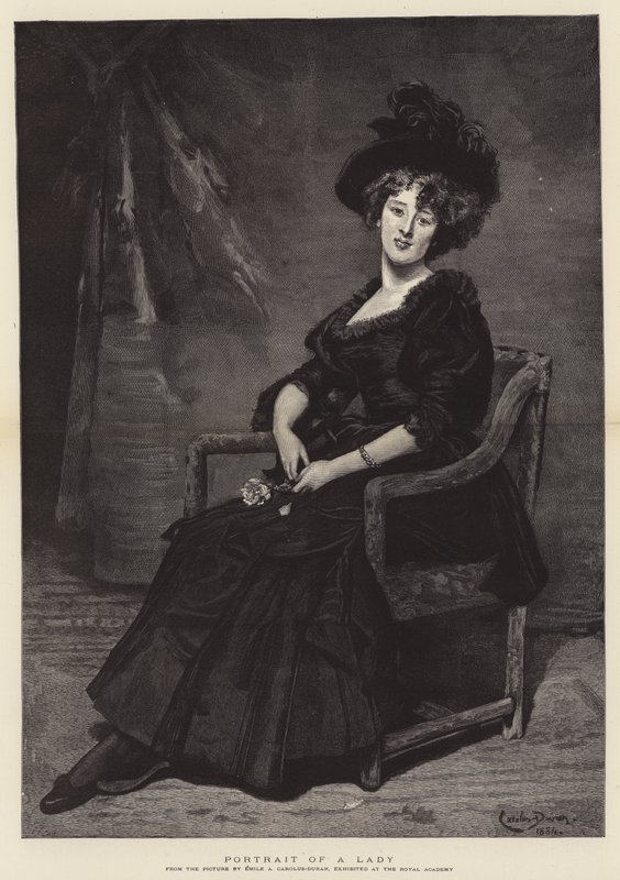Retrato de uma senhora de Charles Emile Auguste Carolus Duran