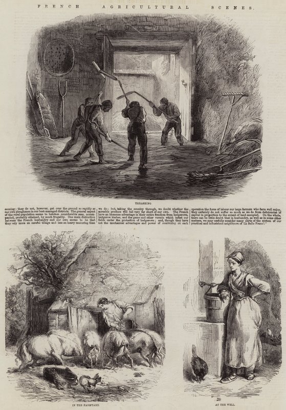 Cenas Agrícolas Francesas de Charles Emile Jacque