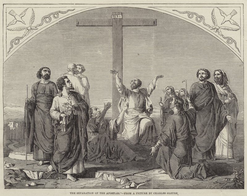A separação dos apóstolos de Charles Gleyre