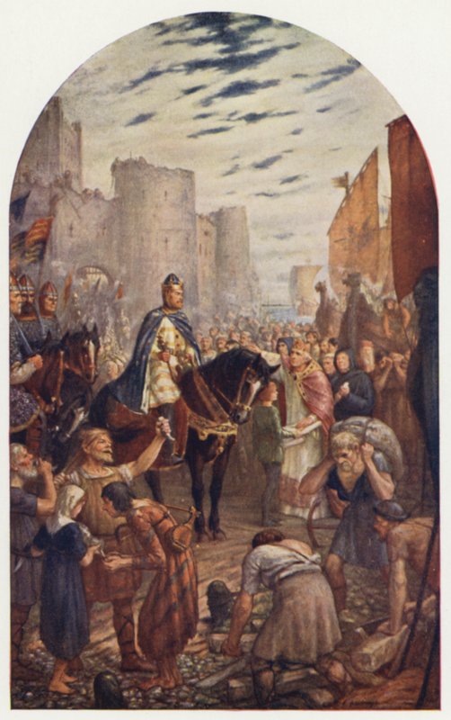 Guilherme II, construindo a Torre de Londres de Charles Goldsborough Anderson