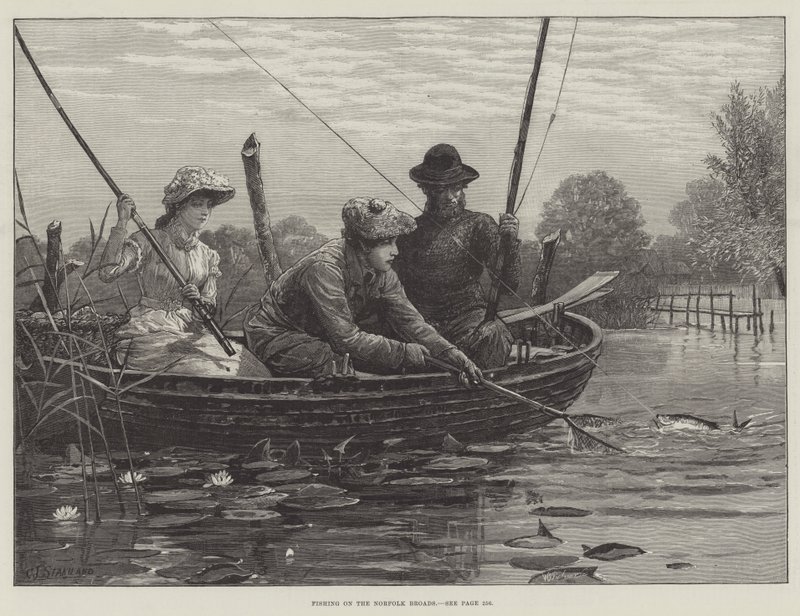 Pesca no Norfolk Broads de Charles J. Staniland