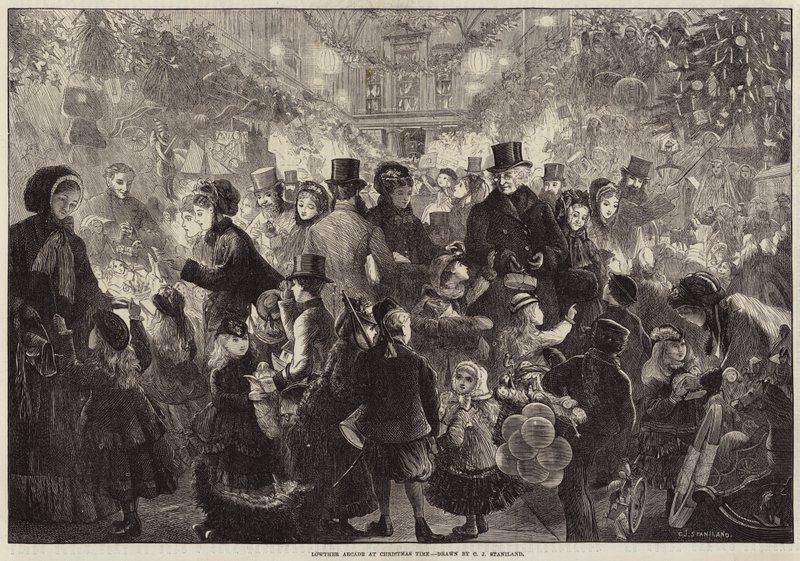 Lowther Arcade na época do Natal de Charles J. Staniland