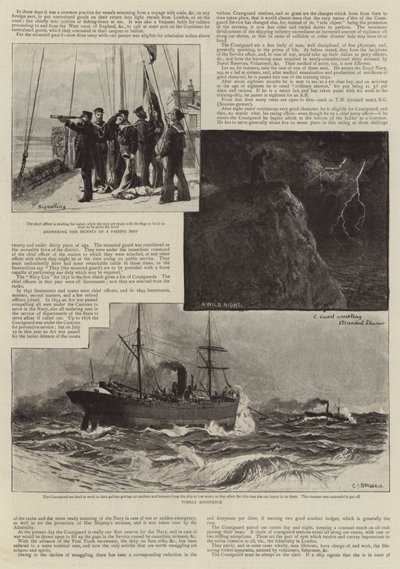 Nossa guarda costeira de Charles J. Staniland