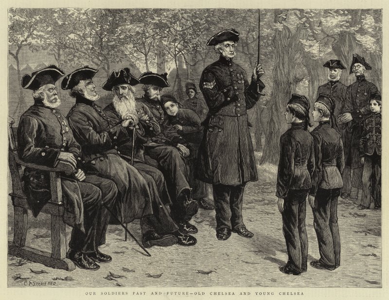 Nossos Soldados Passado e Futuro, Velho Chelsea e Jovem Chelsea de Charles J. Staniland
