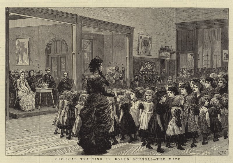 Treinamento físico em escolas de diretoria, o labirinto de Charles J. Staniland