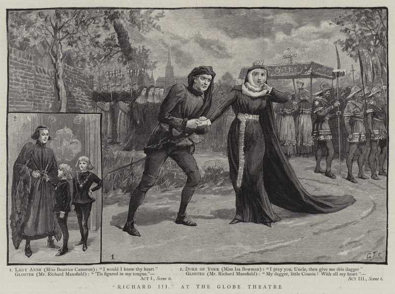 Ricardo III, no Globe Theatre de Charles J. Staniland