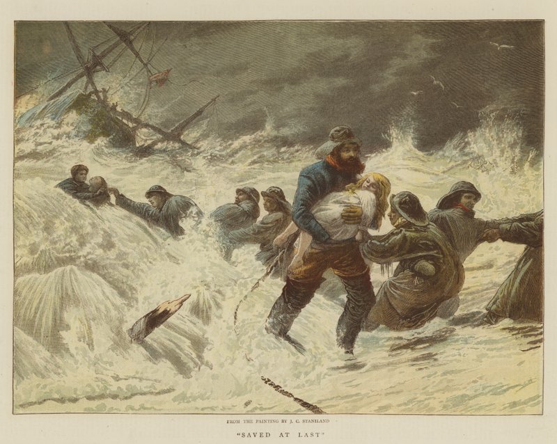 Salvo no último (chromolitho) de Charles J. Staniland