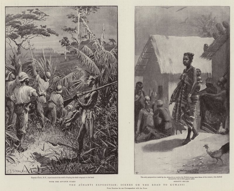 A Expedição Ashanti, Cenas Na Estrada Para Kumassi de Charles J. Staniland