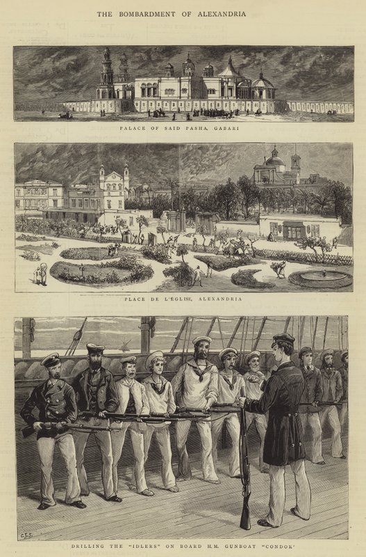 O bombardeio de Alexandria de Charles J. Staniland
